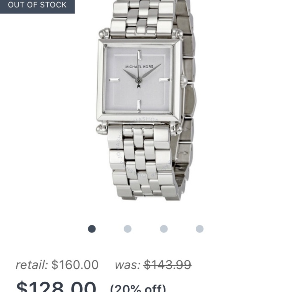 Michael Kora Silver Watch
